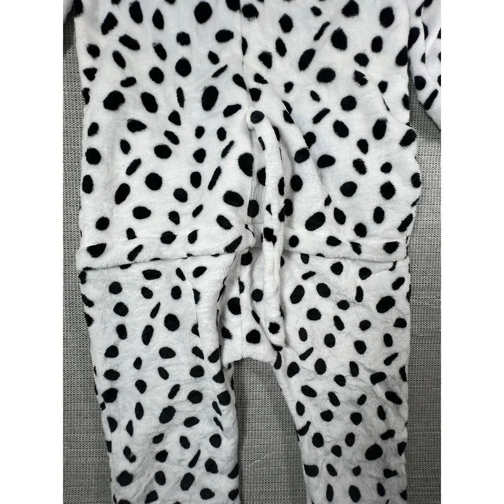 Dalmatian Dog Animal One Piece Costume Soft Fleece Unisex Size 7/8 Years (130)
